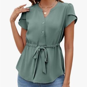 NWT women’s mint green blouse top size xl